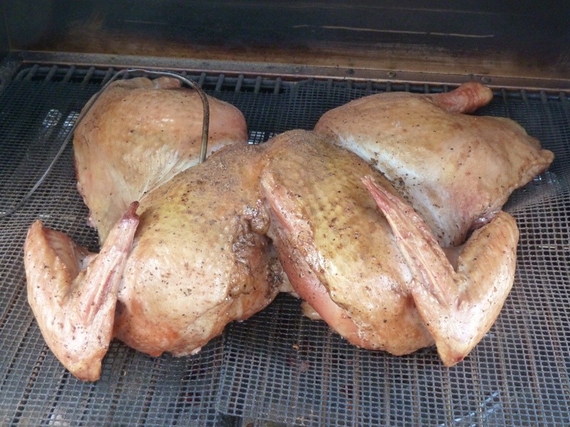 smoked spatchcock turkey